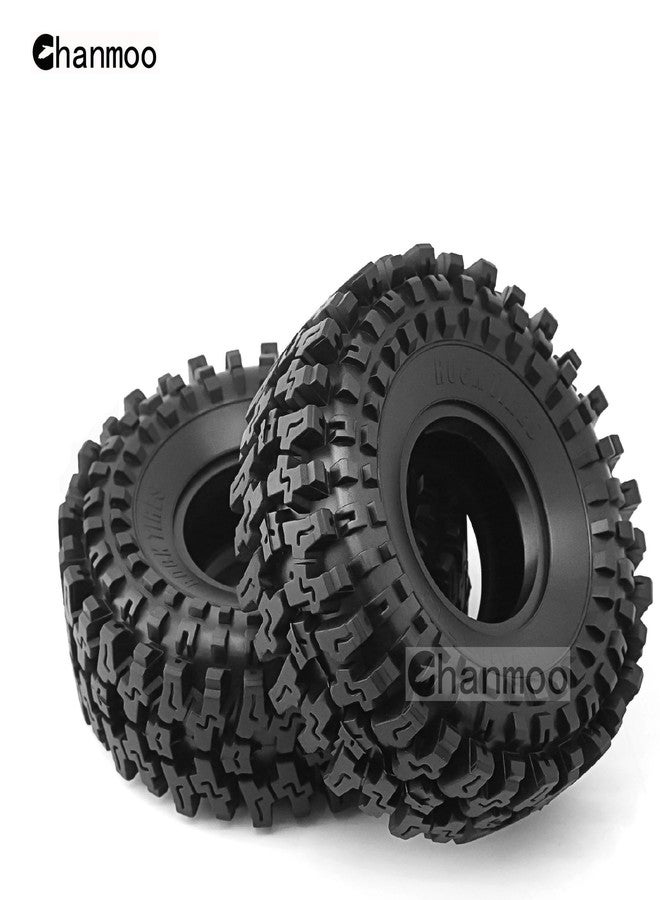 Chanmoo 1.9 RC Crawler Tires With Foam Insert 1/10 Soft Rubber Mud Grappler Wheels Tyres OD 4.72" For 1:10 Rock Crawler Car Traxxas TRX4 Axial SCX10 II RC4WD D90 TF2 Tamiya CC01 Gen8 1.9" Rims 4PCS - Image 5